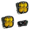 Baja Design Squadron Sport Black LED Auxiliary Light Pod Pair - Amber Driving/Combo